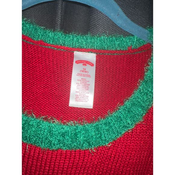 Ugly Christmas Sweater Xmas Size 1X NWT - Picture 2 of 3